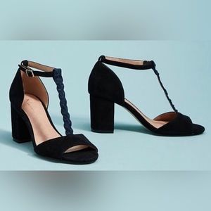Anthropologie Kelsey T-Strap Heels Size 6